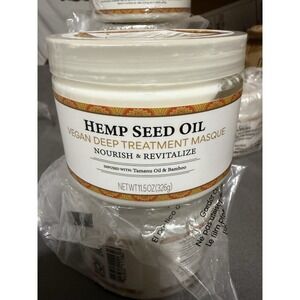 Lot of 3 Nubian Heritage Hemp Seed Oil Hair Mask 11.5oz Deep Treatment